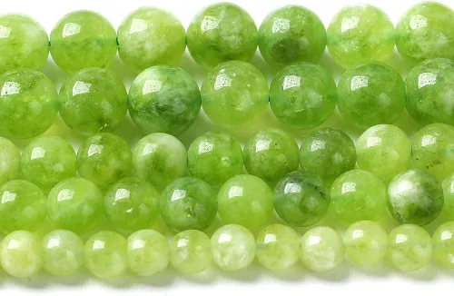 Miniatura 47 de 36 cuentas de calcedonia de jade rojo natural de 25/64 pulgadas (0.394 in), redondas sueltas, piedras preciosas energéticas curativas, para hacer