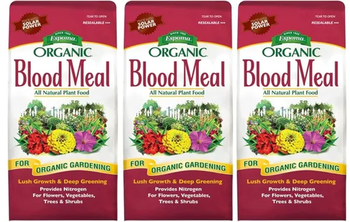 Espoma Fertilizante orgánico de harina de sangre 12-0-0. Fuente de alimento vegetal totalmente natural de nitrógeno para jardinería orgánica. Para