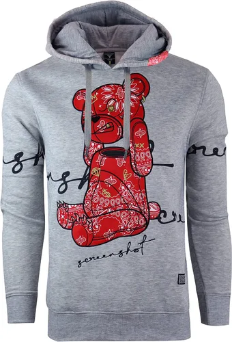 Miniatura 81 de SCREENSHOT Sudadera urbana de forro polar para hombre, diseño de dibujos animados de animación, parche bordado de gel