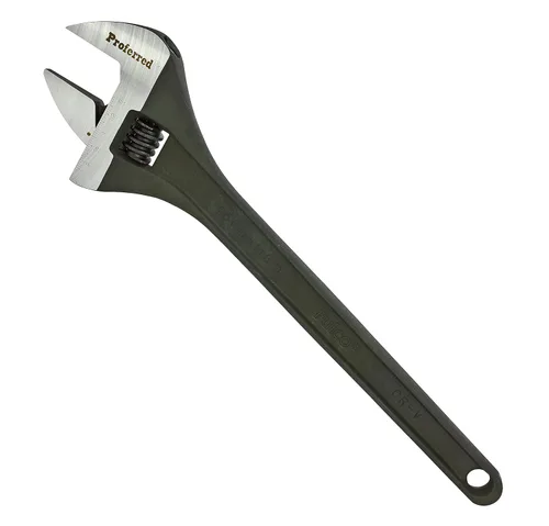 T05007 Llave ajustable estándar, acabado fosfato, 18" Negro