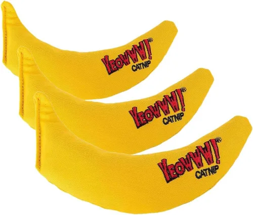 Miniatura 11 de ¡Yeowww! Juguete de Hierba Gatera, Plátano Amarillo