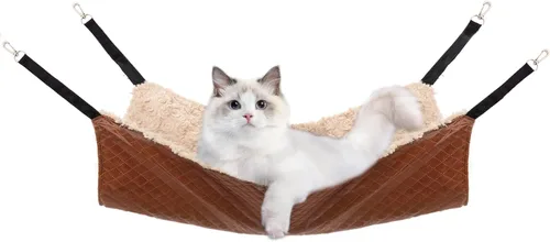 JOYELF Hamaca para gatos, jaula reversible mediana para mascotas, cama suave para gatos, para gatitos, hurones, cachorros o mascotas pequeñas