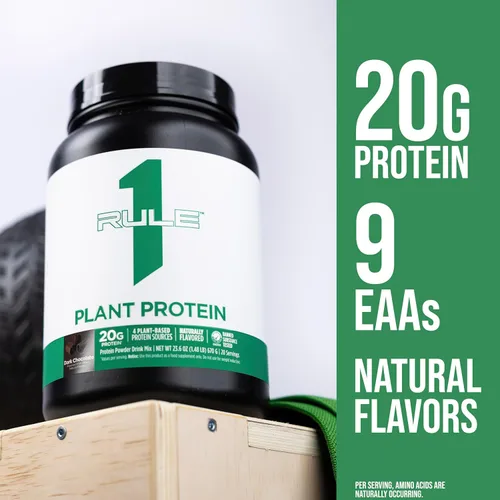 Miniatura 5 de Rule 1 Proteins Proteína vegetal - Proteína en polvo vegana, sin gluten, sin lácteos y sin soja con 0.71 onzas de proteína por porción
