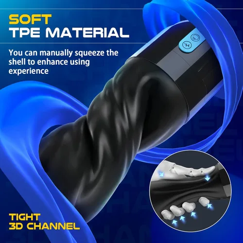 Miniatura 2 de Juguetes sexuales para adultos para hombres, Movakativ masturbador masculino de succión con bomba de pene, 10 vibraciones y 5 succiones, vibrador