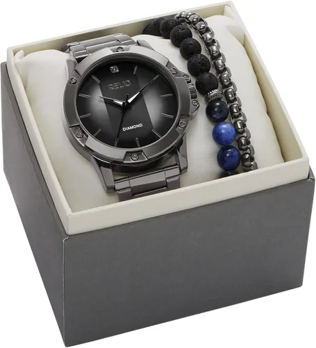 Miniatura 5 de Relic by Fossil - Reloj de vestir Rylan para hombre de cuarzo de acero inoxidable con detalle de diamante