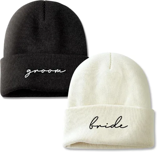 Mr and Mrs Beanies, Wedding Gifts for Couples, His and Hers Engagement Gift, Honeymoon Travel Essentials