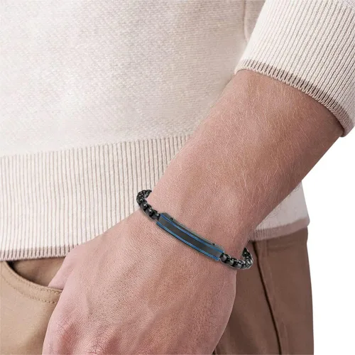 Miniatura 4 de Van Heusen Pulsera de identificación de cadena de acero inoxidable para hombre