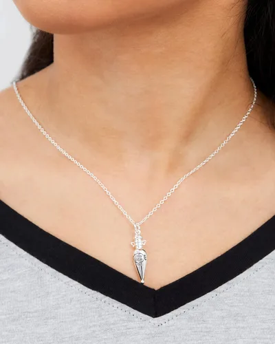 Miniatura 2 de Harry Potter Collar con colgante de poción de Felix Felicis en la botella, chapado en plata, cadena de 18 pulgadas, Metal