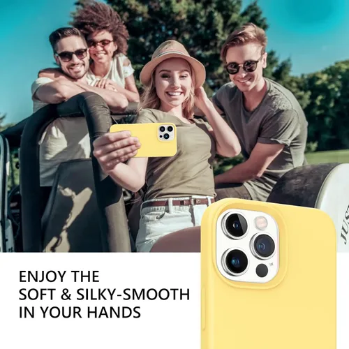 Miniatura 298 de GUAGUA Funda compatible con iPhone 17 Pro Max de 6.9 pulgadas, silicona líquida, goma de gel suave, delgada, forro de microfibra delgada