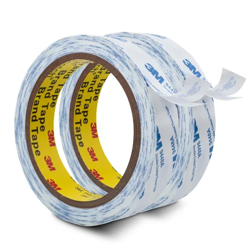 Miniatura 4 de Cinta de Doble Cara 3M 0.75" x 32.8 Pies 9448A Cinta de Tejido con Doble Revestimiento para Manualidades DIY Color Blanco para Placa