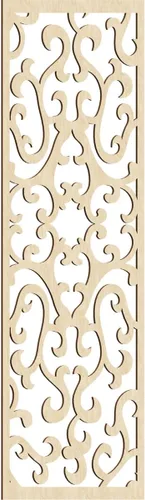 Miniatura 5 de Smithfield Paneles de pared decorativos de madera con calado, 13 3/8 pulgadas de ancho x 34 3/8 pulgadas de alto x 3/8 de alto, roble rojo rojo