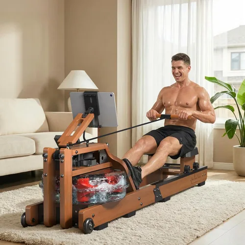 Miniatura 8 de 2026update Magnetic Rowing Machines for Home,Rower Machine with 16 Levels,Powerful Silent Magnetic Resistance,350lbs Weight Capacity,LCD Madera