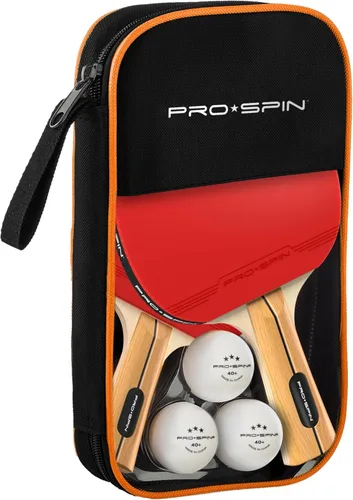 Miniatura 4 de PRO-SPIN Paletas de ping pong – Juego de alto rendimiento con raquetas de tenis de mesa premium, pelotas de ping pong de 3 estrellas, estuche de Set