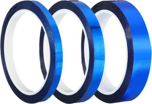 Miniatura 7 de PATIKIL Cinta metalizada de 0.2/0.4/0.6 pulgadas x 55 yardas, 3 rollos de lámina adhesiva metálica de espejo autoadhesivo para detallar arte gráfico