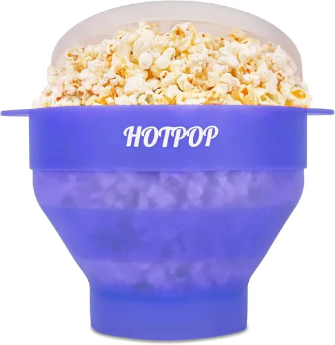 Miniatura 28 de El original Hotpop - Palomitas de maíz para microondas, máquina de palomitas de silicona, cuenco plegable sin BPA y apto para lavavajillas - 20 Gris