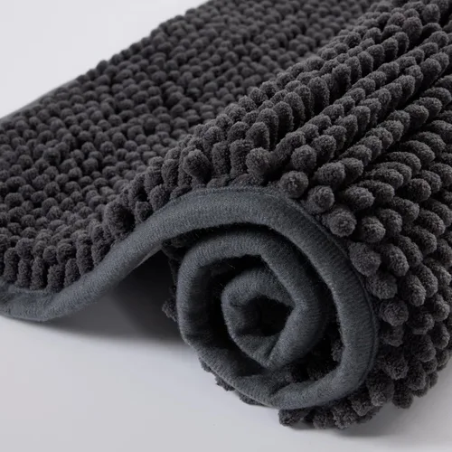 Miniatura 9 de Alfombra de baño de felpilla de 24 x 16 pulgadas, extra suave, absorbente, de secado rápido, lavable a máquina, antideslizante, para bañera, ducha