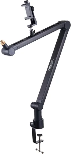 Miniatura 10 de VEVOR Brazo de brazo de micrófono, con abrazadera de montaje de escritorio, soporte de micrófono ajustable con gestión de cables, giratorio de 360°