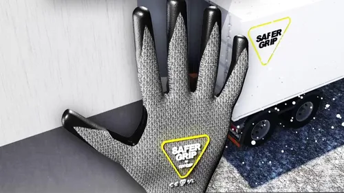 Miniatura 9 de OPNBar Guantes recubiertos de nitrilo con agarre, pantalla táctil (paquete de 2) entrepierna reforzada para el pulgar - Marca SAFERGRIP