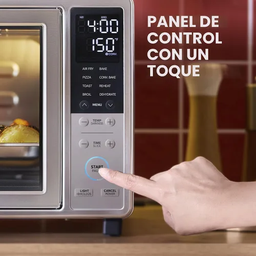 Miniatura 6 de Midea Flexify Slim - Horno tostador de puerta francesa 8 en 1, combo de freidora de aire, horno compacto de encimera con SpeedHeat infrarrojo
