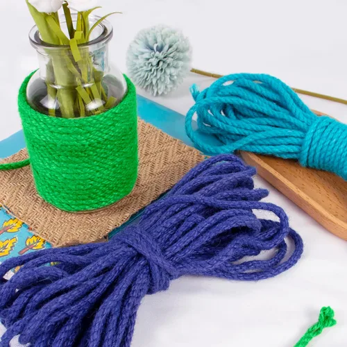 Miniatura 5 de Cuerda de yute de 0.197 in, cuerda de yute natural gruesa para jardín, cuerda de cáñamo resistente para exteriores, para jardinería, manualidades