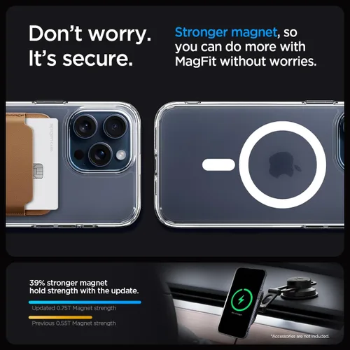 Miniatura 105 de Spigen Funda para iPhone 13 Mini, ultra híbrida MagFit [antiamarilleo] [compatible con Magsafe] - Transparente