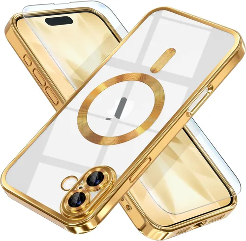 Miniatura 94 de Misea Funda magnética para iPhone 14 compatible con MagSafe [nunca amarillenta] [protección contra caídas de grado militar] protector completo