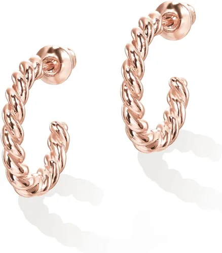 Miniatura 3 de PAVOI Aretes de aro redondos chapados en oro de 14 quilates de 0.098 in en oro rosa, oro blanco y oro amarillo