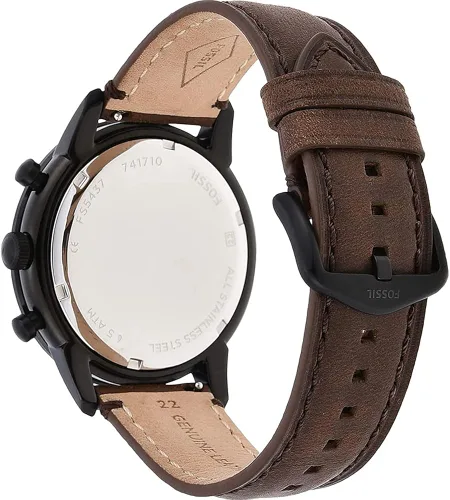 Miniatura 2 de Fossil Townsman - Reloj cronógrafo de cuarzo casual de acero inoxidable y cuero para hombre