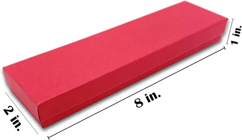 Miniatura 41 de TheDisplayGuys - Paquete de 25 cajas de cartón rellenas de algodón #33 para joyas, color rojo mate (3.5 x 3.5 x 1.0 pulgadas), para envío