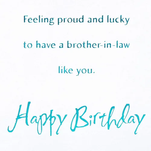 Miniatura 3 de American Greetings Tarjeta de cumpleaños para cuñado (Feeling Proud)