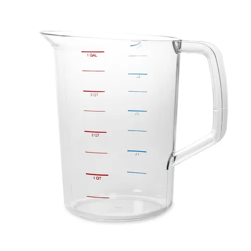 Miniatura 3 de Rubbermaid Commercial Products Bouncer Taza Medidora Transparente 2 Tazas/0.5 Cuartos de Galón Transparente Resistente Grado Alimenticio Fácil