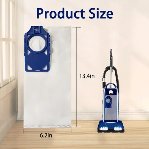 Miniatura 7 de Paquete de 10 bolsas de vacío HEPA R30D compatibles con Riccar Brilliance R30D, R30P, R30PET y Simplicity Synchrony S30D, S30P, S30PET aspiradoras