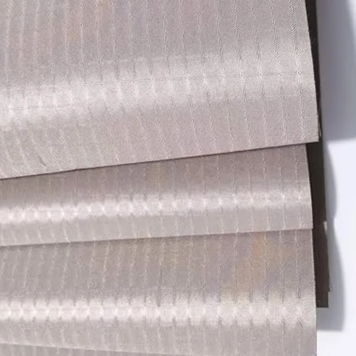 Miniatura 6 de Amradield Tela Faraday de 43 x 39 pulgadas con cinta conductora de 2 x 20 pulgadas, material de poliéster de níquel, cobre, material de influencia