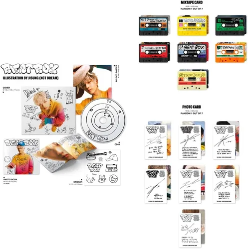 Miniatura 5 de dreamus NCT Dream el segundo álbum de reenvasado Beat Box versión Digipack + Póster plegado. (portada aleatoria)