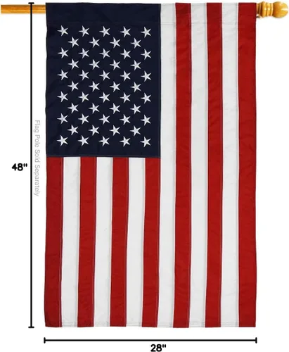 Miniatura 6 de Paquete de banderas de Estados Unidos para casa de México, con bordado de Estados Unidos, pequeño y decorativo, 11.0 x 15.7 in