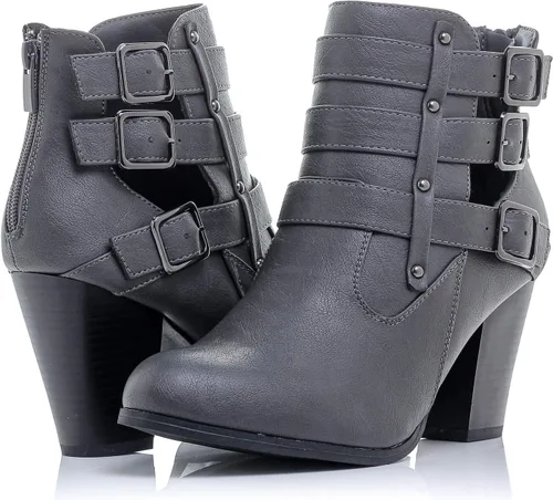 Miniatura 16 de Botines Payton con cremallera lateral y tacón alto para mujer