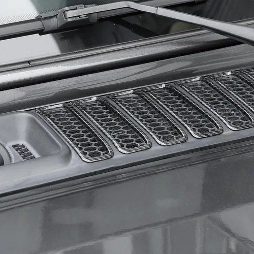 Miniatura 7 de RT-TCZ para Rejilla de Capó de Capó de Jeep JL para Jeep Wrangler JL JLU 2018-Actual para Gladiator JT 2020-Actual Accesorios Exteriores de Fibra