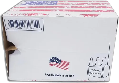Miniatura 3 de ICE N COLD Paquete de 6 bolsas de cartón (bandera americana, 150 unidades) Capacidad para 6 botellas de 12 onzas Envío rápido el mismo día