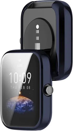 Miniatura 3 de Funda protectora de pantalla compatible con Amazfit Bip 3 Pro/Bip 3 Smart Watch Funda de TPU suave ultradelgado protector de pantalla para Amazfit