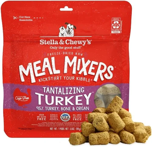 Miniatura 28 de Stella & Chewy's Mezcladores de Comida Cruda Liofilizada de Res - Aderezo y Mezclador de Comida para Perros - Hecho con 95% Carne de Res Alimentada