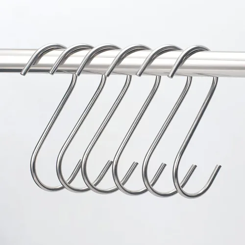 Miniatura 4 de YANGQIHOME 6 piezas, ganchos en forma de S de latón, perchas de toallas de ropa para abrigos, ollas de cocina, sartenes y tazas de café, ganchos oro