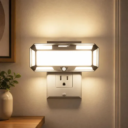 L LOHAS LED - Luces nocturnas brillantes enchufables en la pared, luz nocturna LED de 0-250LM, sensor de atardecer al amanecer, luz nocturna