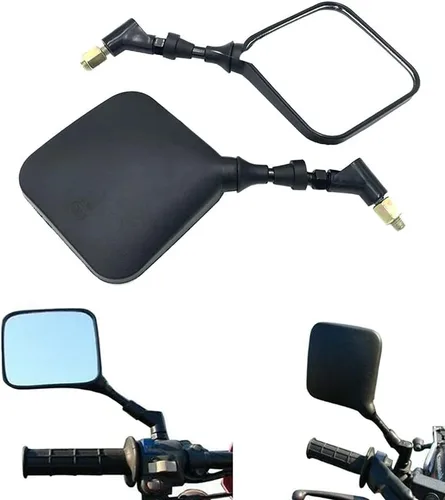 Miniatura 5 de Earlyred - Espejos retrovisores para motocicleta de doble uso, espejos laterales compatibles con Suzuki DRZ400 DR650 DR650S DR 650 500 400 370 350