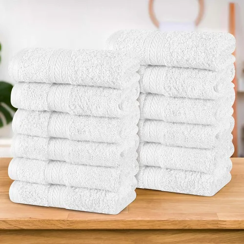 Miniatura 14 de Superior Juego de 2 toallas de baño de fibra larga 100% algodón peinado de 27.64 oz/m², para baño, ducha, cocina, súper suave, afelpado, altamente