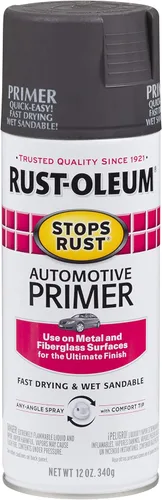 Miniatura 20 de Rust-Oleum 2081830 - Spray de imprimación para automóvil que detiene el óxido, 12 onzas, gris claro plano