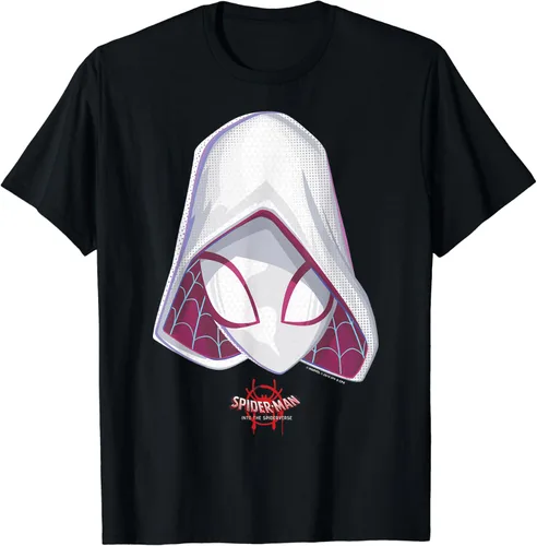 Miniatura 2 de Marvel Camiseta gráfica de Spider-Gwen Spiderverse Mask, Negro