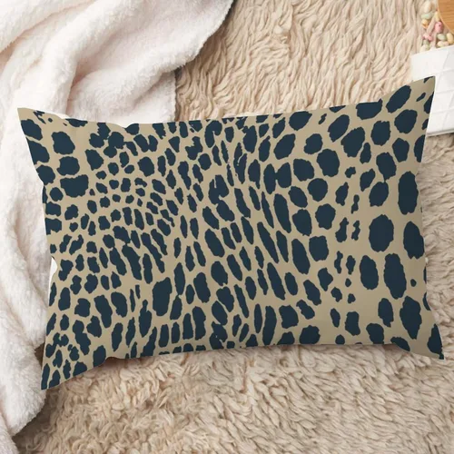 Miniatura 22 de ArogGeld Funda de almohada lumbar, estampado de guepardo verde, leopardo, estampado de leopardo, manchas de animales, almohada decorativa verde, A-17