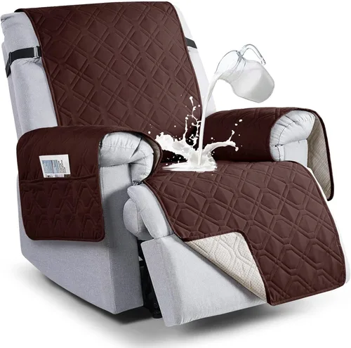 Miniatura 20 de VANSOFY Fundas 100% impermeables para sillas reclinables, funda antideslizante para silla reclinable para perros, protector de muebles, funda