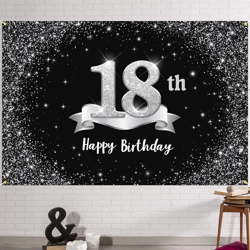 Miniatura 29 de HAMIGAR Telón de fondo de pancarta de feliz 10 cumpleaños de 6 x 4 pies, decoraciones de cumpleaños de 10 años, suministros de fiesta para niñas
