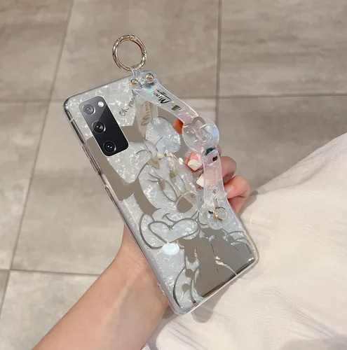 Miniatura 6 de Funda para Galaxy S20 con Banda de Muñeca y Soporte Ultra Delgada IMD Patrón de Animales Resistente a Golpes Funda con Soporte de Protección